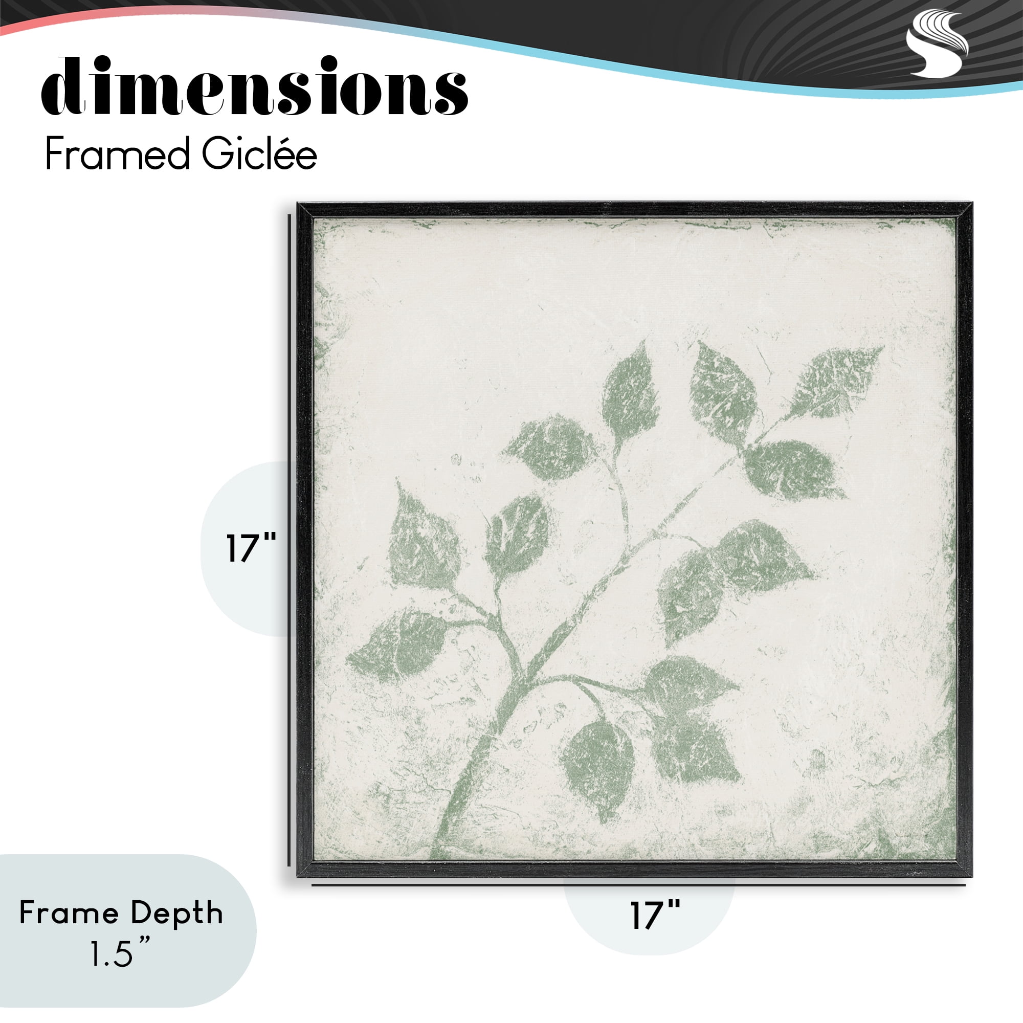 Stupell Industries November Leaves Tree Branches Black Framed Giclee Art, design by Michael Marcon