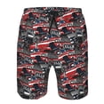 thumbnail image 3 of Goofa Red And Blue Cars Printed Mens Swim Trunks Summer Quick Dry Short Beach Swimwear Bathing Suits-, 3 of 9