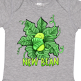 thumbnail image 4 of Inktastic New Bean Cute Sleeping Bean in Leaves and Vines Boys or Girls Baby Bodysuit, 4 of 5
