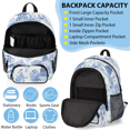 thumbnail image 5 of Herdesigns Japanese Traditional Garden Large Backpack Set with Lunch Box Lightweight Water Resistant Travel Laptop Backpacks Casual Daypacks for Women Men, 5 of 8