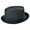 Black, variant on Toyo Straw Braid Pork Pie Hat - XL - Tan