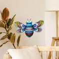 thumbnail image 4 of MOQIN Metal Butterfly Wall Art Outdoor Decor, Mexican Pottery Outdoor Decor, Garden Decoration Hanging for Fence,Yard, Patio,Living Room,Bedroom, 4 of 9