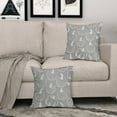 thumbnail image 3 of Grey Gray Fall Pumpkin Pillow Covers 18x18 Set of 2 Autumn Themed Thanksgiving Cream Print Decorative Throw Pillows Outdoor PillowCase Farmhouse Linen Cushion Case Decor for Home Sofa Couch Bed, 3 of 6