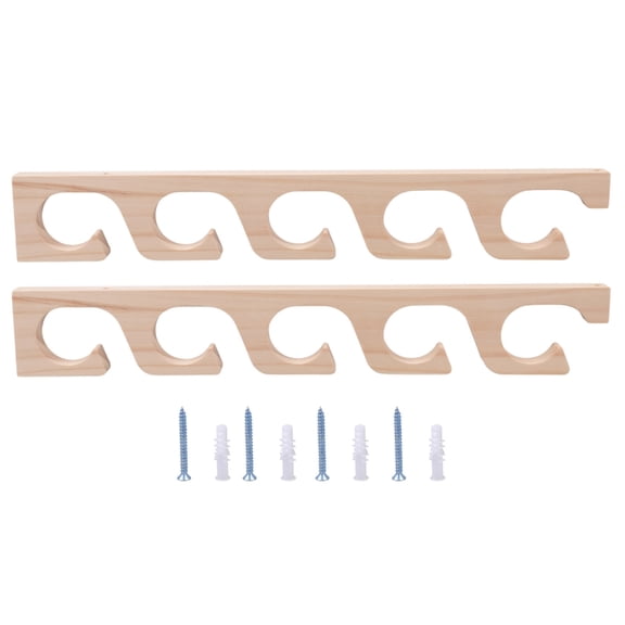 Wall or Ceiling Mounted Fishing Rod Hanger Display Stand Holds 6 Fishing Rods