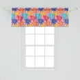 thumbnail image 2 of Ambesonne Colorful Valance Pack of 2, Chrysanthemum Doodle Art, 54"X18", Multicolor, 2 of 4