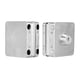 thumbnail image 2 of Cerradura de puerta de vidrio única cuadrada de seguridad de hierro inoxidable 1007 con llave, 2 of 11