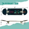 thumbnail image 2 of 31'' Complete Skateboard 7 Layer Canadian Maple Double Kick Deck Skateboards Skate Board for Beginner Adult Gifts, 2 of 5