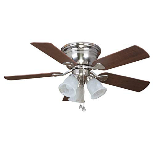 Indoor Flush Mount Ceiling Fan, Harbor Breeze Ceiling Fan Glass Bowl