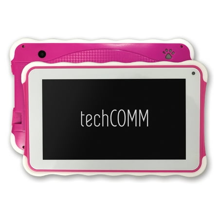 TechComm M1 7” HDD 8GB Android 5.1 Touch Screen Brightly Colored Tablet for Children with Dual Camera, WiFi and Bluetooth
