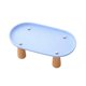 thumbnail image 1 of Comedero elevado con soporte para cuencos de comida y agua para gatos y perros. Azul 24cmx13cm, 1 of 9