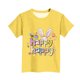 thumbnail image 4 of Blusas y camisas de manga corta con cuello redondo Camiseta estampada de manga corta de Pascua para niños Cuello redondo Manga corta Casual Versátil Para niñas Niños Top de poliéster, 4 of 5