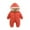 B, variant on 6-24Months Newborn Baby Cartoon Bear Snowsuit Boys Girls Solid Color Cute Thickening Keep Warm Hooded Romper Outerwear Toddler Jacket