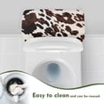 thumbnail image 4 of Renewold Cow Printed Toilet Tank Lid Cover Stains and Dust Resistant Toilet Top Cover with Elastic Edge Fit Most Toilets Tanks Bathroom Decor, 4 of 6