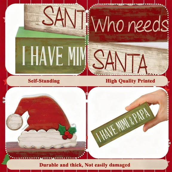 Upgraded Tiered Tray Set Christmas Table Decor Vintage Tiered Tray Decor Gift G