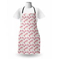 thumbnail image 3 of Watercolor Flowers Apron, Fresh Blooms in Blurry Tones Paintbrush Soft Flowering Field, Unisex Kitchen Bib with Adjustable Neck for Cooking Gardening, Adult Size, Pink and Mint Green, by Ambesonne, 3 of 4