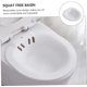 thumbnail image 3 of Seat Bath for Toilet Seat - White Hygienic Wash Basin for Postoperative Care, Comfortable Use for Men, 3 of 5