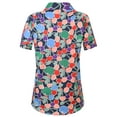 thumbnail image 2 of SSLR Womens Hawaiian Shirts Floral Blouses Short Sleeve Button Down Shirts, 2 of 8