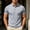 Gray, variant on Men's Minimalist Logo Collared Shirt, Subtle Embroidered Chest Logo, Short Sleeve Casual Top White M