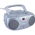 thumbnail image 2 of Sylvania SRCD243MSL Boombox Portable CD Radio (Silver), 2 of 5