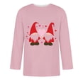 thumbnail image 4 of Jinhomg Mens 2025 Holiday Tees Novelty Funny Valentine's Day Gnome Print T-Shirts Lightweight Comfy Short Sleeve Crew Neck Tops Fall Saving Pink L, 4 of 5
