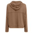 thumbnail image 5 of Vedolay Clothes for Women Plus Crew Neck Long Sleeve Boyfriend Pullover Sweatshirts Coffee,L, 5 of 5