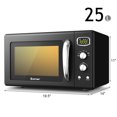 thumbnail image 2 of Costway Four à Micro-Ondes Rétro Compact de Comptoir 0,9 Pi3 900 W 8 Réglages de Cuisson Noir, 2 of 10