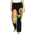 thumbnail image 2 of Picia Sunflower Gnomes 5 Womens Soft Woven Cotton Elastic Waistband Sleep Pajama Pant Lounge Sleep Pant With Pockets And Drawstring-X-Large, 2 of 9