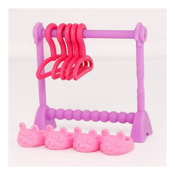 Minilpsshop Mini Clothes Hanger Shoes Accessories for Mini Pet Cats Dogs Figures Toys,Cute Xmas Gift for Kids