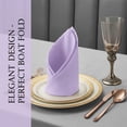 thumbnail image 5 of Unique Bargains 12Pcs  Washable Reusable Party Cloth Napkins Light Purple 17x17inch, 5 of 6