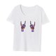 thumbnail image 3 of Camiseta básica cómoda de verano para mujer, para vacaciones, viajes en la calle, trabajo L, 3 of 7