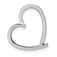 thumbnail image 4 of 14K White Gold Plated Chain Necklace Slide Heart Pendant, 4 of 7