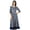 Blue, variant on Bimba Womens Anarkali Kurta Kurti 3/4 Sleeves Classic Dress Fashion Clothing
