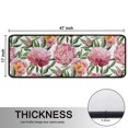 thumbnail image 5 of Kitchen Rugs Sets Of 2,Pioneer Flower Floral Print Pattern Anti Fatigue Kitchen Mat Rugs Non Slip Washable,Decorative Kitchen Floor Mats for Kitchen,Sink,Laundry,17"x47"+17"x47", 5 of 5
