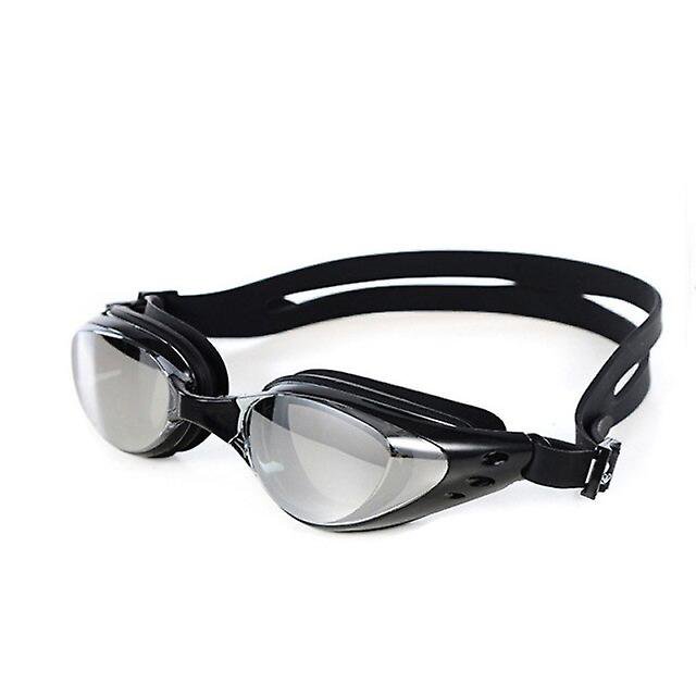 Gafas de natación profesionales Anti-vaho Uv Chapado ajustable Hombres Mujeres Gafas de silicona impermeables Gafas para adultos Feliz Sencillez
