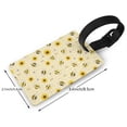 thumbnail image 2 of Sikiie Sunflowers Bee Luggage Tags Privacy Cover ID Label Suitcase Tags Identifiers For School Bags,Suitcases, 2 of 7
