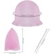 thumbnail image 2 of Gorro para colorear, herramientas para peinar el cabello, gorro resaltador de silicona reutilizable con aguja de gancho de Metal, rosa ER, 2 of 5
