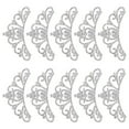 thumbnail image 4 of Parches De Ropa, Vidrio/esmalte De Colores + Tela No Tejida Decoración De Ropa Decoración De Ropa Para Pantalones Para Fundas De Almohada OTVIAP 8.3x4.5cm Blanco, 4 of 8