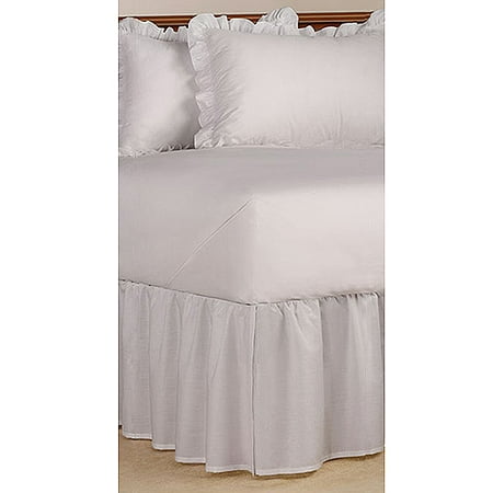 Mainstays Ms Bedskirt Sham Set Poplin Ruffle