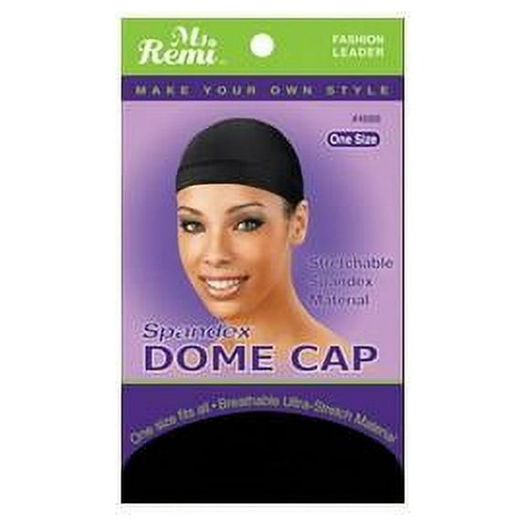 Annie Ms Remi Spandex Dome Cap Black