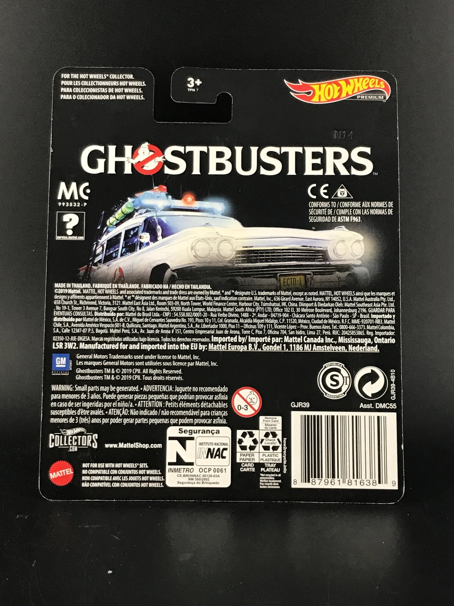 Hot Wheels Real Riders Ghostbusters Classic ECTO 1 Die Cast