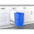 thumbnail image 2 of LibraMal Pullout Trash Can for Under Kitchen Cabinets 35 Qt Garbage Waste Recyling Bin with Full Extension Slides, Blue, RV-12KD-22C-S, 2 of 9