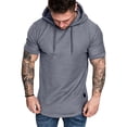 thumbnail image 2 of Sudadera con capucha para hombre Sudadera con capucha de algodón Sudadera con capucha de ocio que absorbe el sudor Sudadera con capucha, gris, M Monstrate AP000762-05, 2 of 7