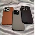 thumbnail image 2 of Luxury Matte Leather Phone Case For iPhone 16 15 14 Plus 13 12 11 Pro Max XS Max XR Lens Protection Shockproof Silicone Cover black For iphone XS max, 2 of 6