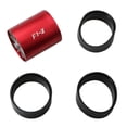 thumbnail image 1 of Kuymtek F1-Z Car Air Intake Double Turbine Refit Turbo Gas Fuel Oil Saver Fan (Rojo), 1 of 4