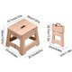 thumbnail image 3 of Taburete Plegable - Pequeño Escabel de Plástico para Ahorrar Espacio en Hogar Oficina Exterior, Diseño Portátil Compacto Plegable, Ligero, Altura de 8 Pulgadas, Paquete de 1, 3 of 6