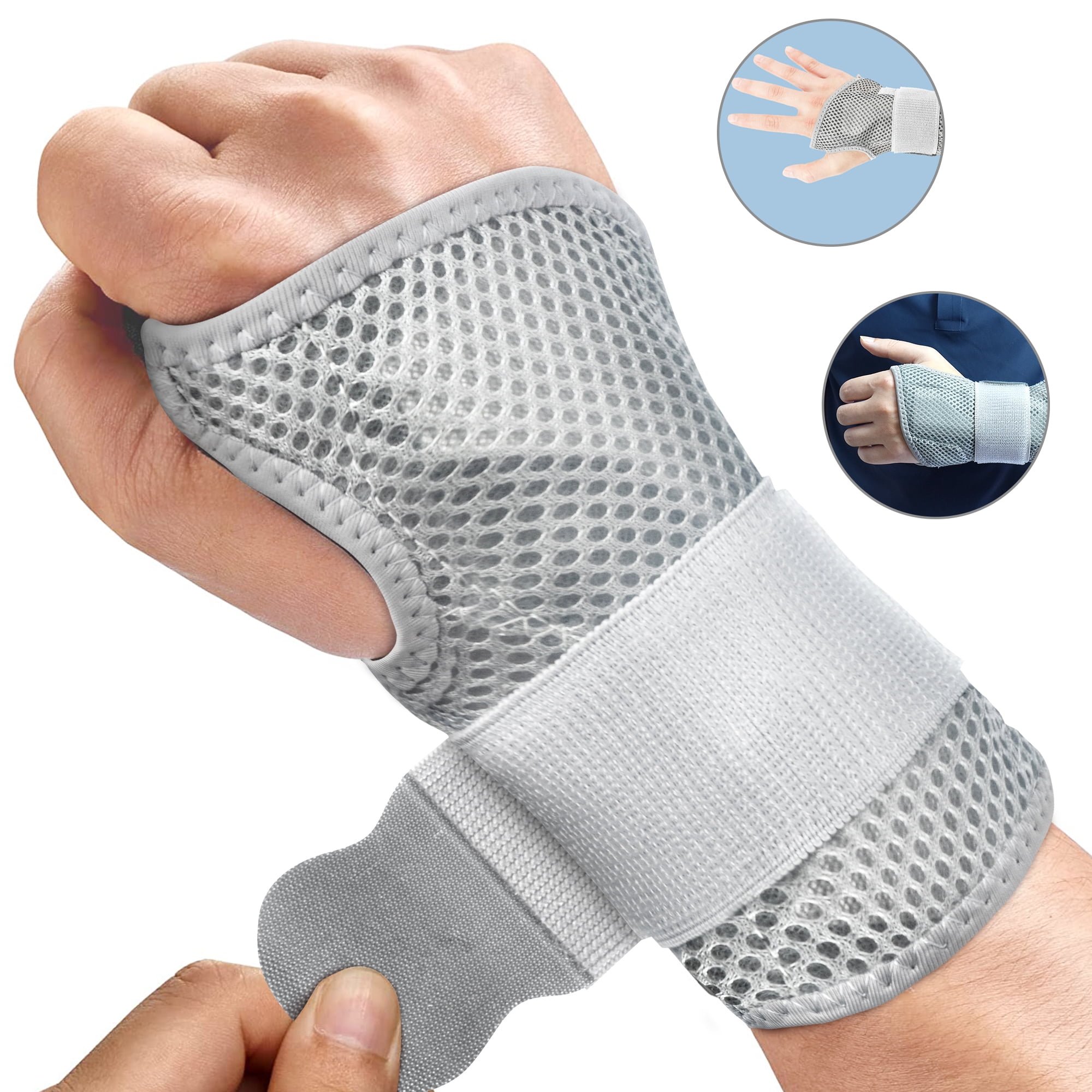 Wrist Brace, Removable Wrist Splint for Carpal Tunnel Pain, Wrist