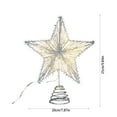 thumbnail image 3 of Vacemry Under $5 Christmas Tree Topper Star, Luminous Iron Pentagram Light, Battery Operated Tree Top, Holiday Season Decor, Festive Tree Crown, Xmas Celebration Ornament, 3 of 9