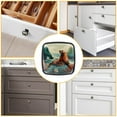 thumbnail image 6 of 4 Pcs Cabinet Handle Drawer Pulls Sea Lion Knobs with Screws Square Furniture Office Cabinet Knob Decoration, 6 of 7