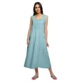 thumbnail image 1 of Moomaya Robe de Nuit Évasée en Coton Unie pour Femmes, 1 of 6