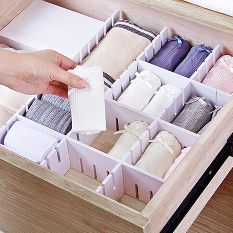 Taluosi Household Plastic Transparent Stackable Drawer Storage Box  Container Organizer